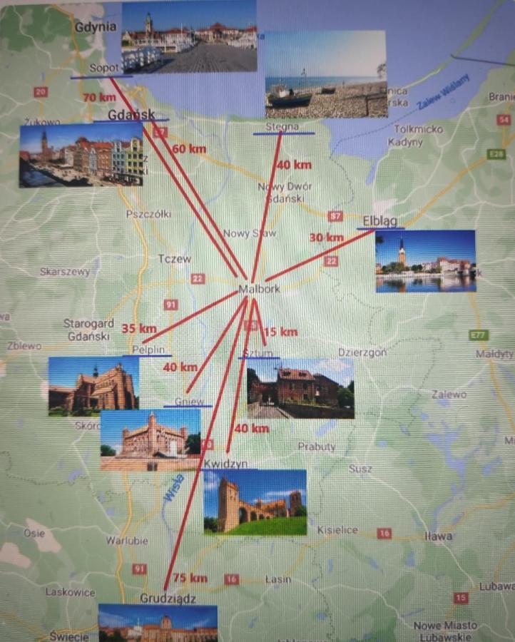 Apartament Obok Zamku Malbork Eksteriør billede